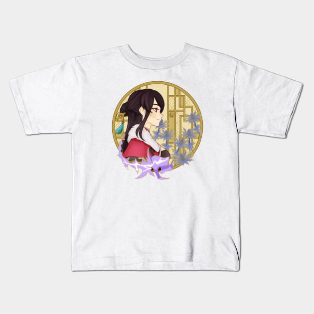 Beidou, Genshin Impact Kids T-Shirt by Kuroi Kitsune